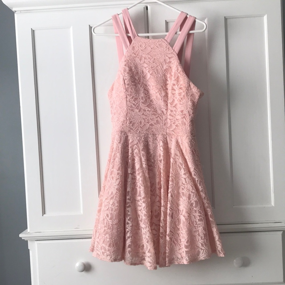 B. DARLIN Pink Dress With Sparkles